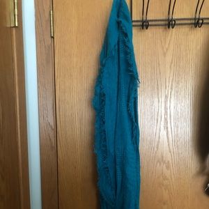 Blue infinity scarf